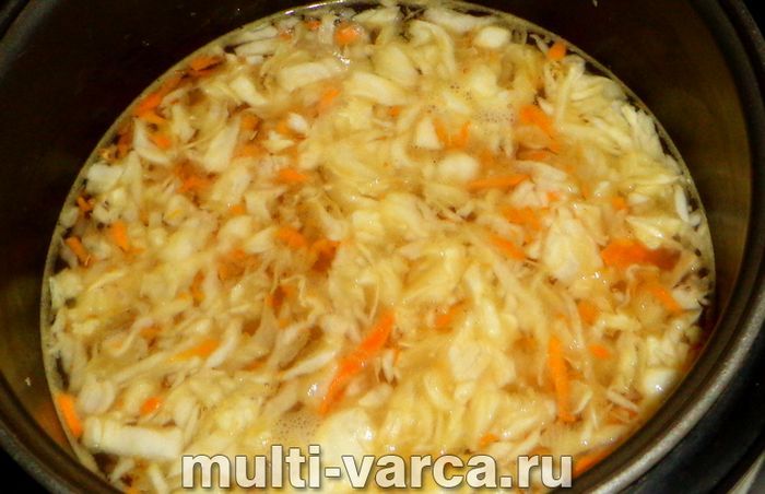 Булгур із капустою в мультиварці