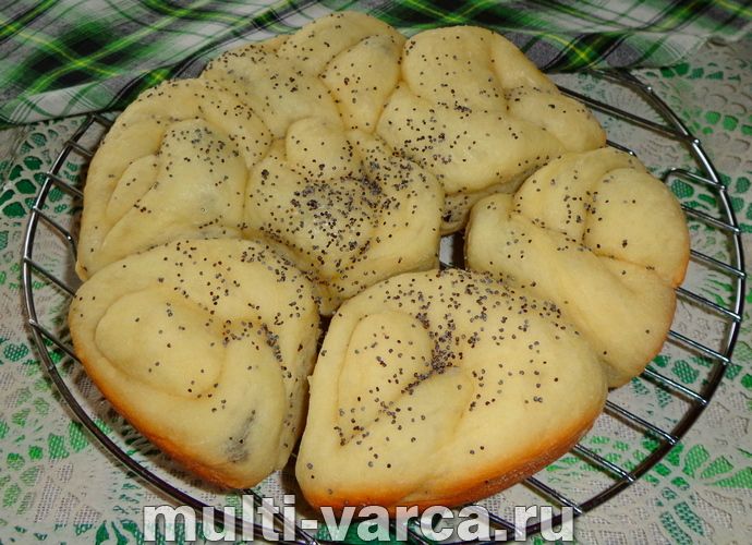 Булочки з маком у мультиварці