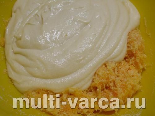 Гарбузово-шоколадний пиріг із манкою