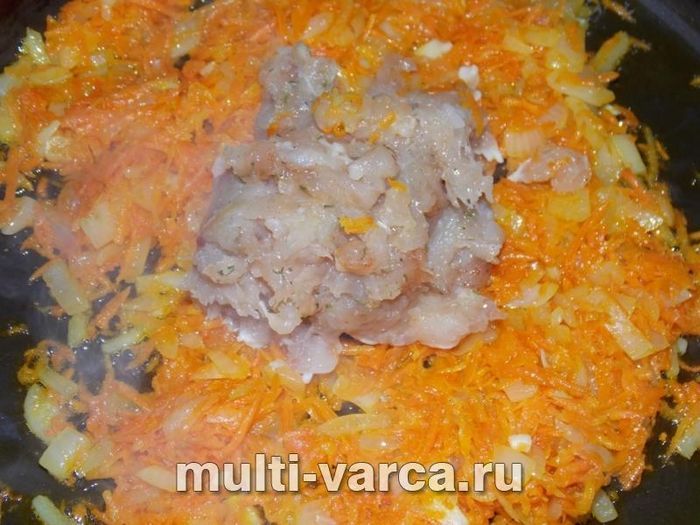 Гречка з фаршем і овочами