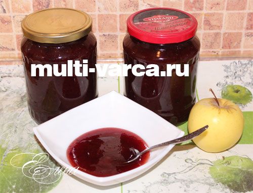 Яблучно-сливовий джем у мультиварці