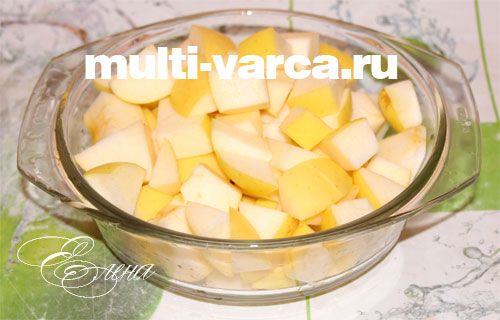 Яблучно-сливовий джем у мультиварці