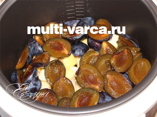 Яблучно-сливовий джем у мультиварці