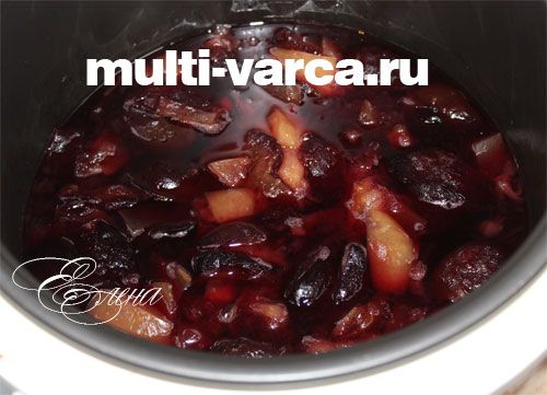 Яблучно-сливовий джем у мультиварці