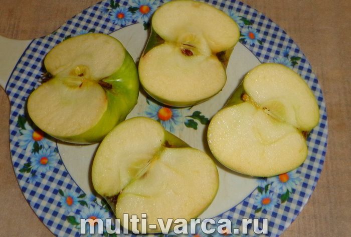 Яблука на пару в мультиварці