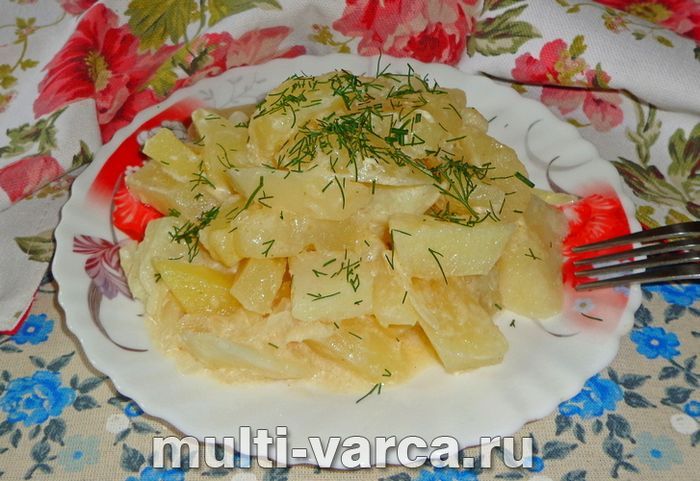 Картопля з майонезом у мультиварці