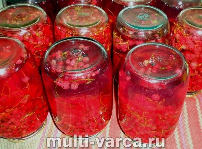 Компот із червоної смородини