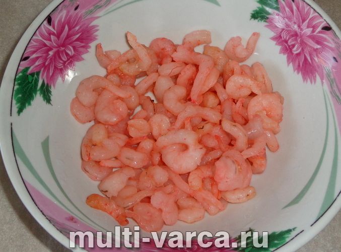 Креветки на пару в мультиварці