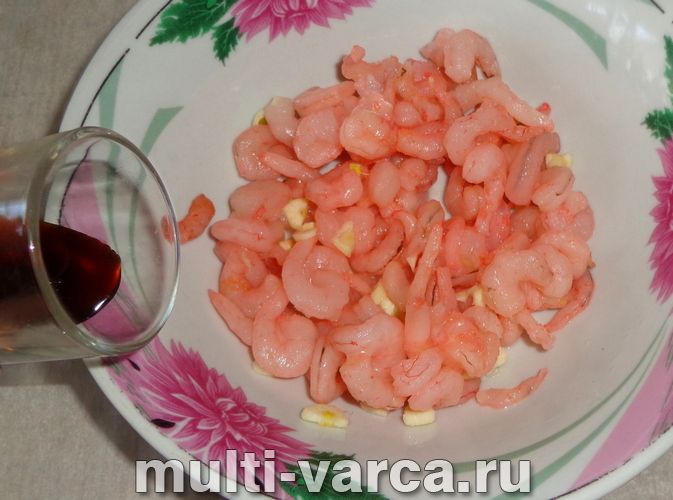 Креветки на пару в мультиварці