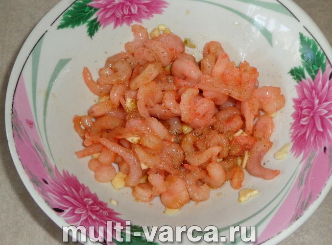 Креветки на пару в мультиварці