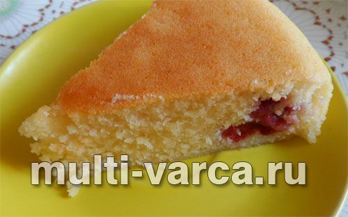 Малиновий манник у мультиварці
