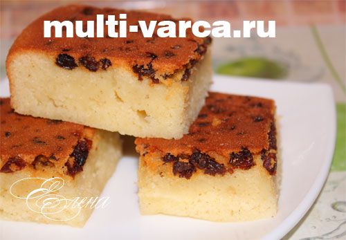 Манник без борошна в мультиварці