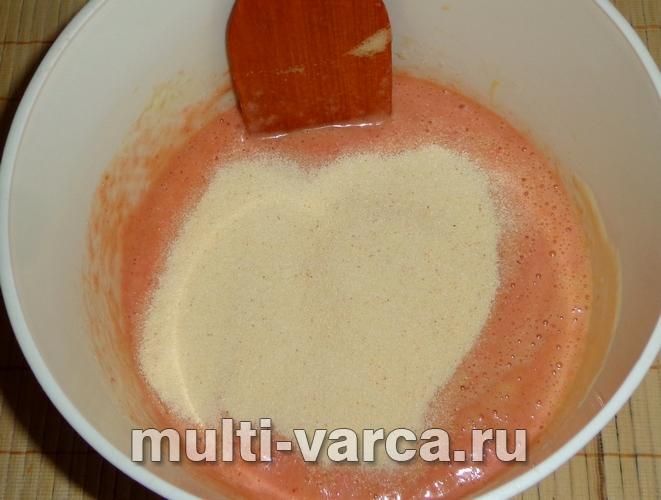 Манник на йогурті в мультиварці