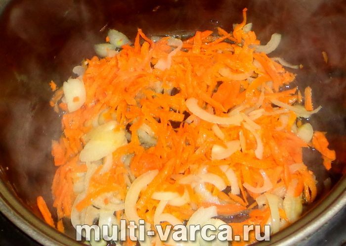 Овочеве рагу з рисом у мультиварці