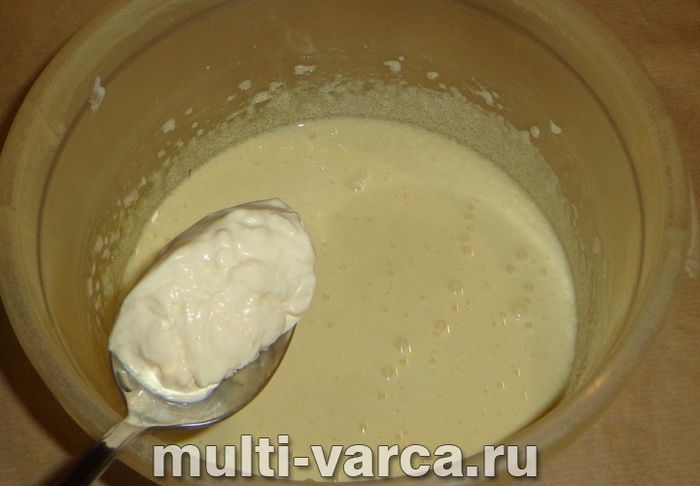 Пиріг із яблуками та грушами в мультиварці
