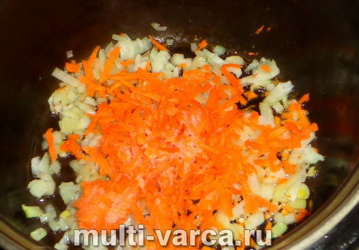 Полба з куркою в мультиварці