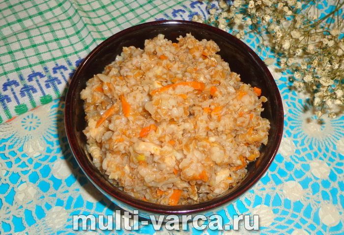 Полба з куркою в мультиварці