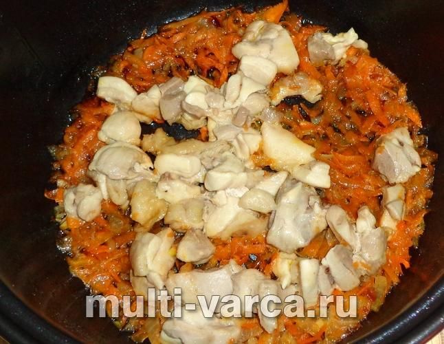 Пшенична каша з м'ясом у мультиварці