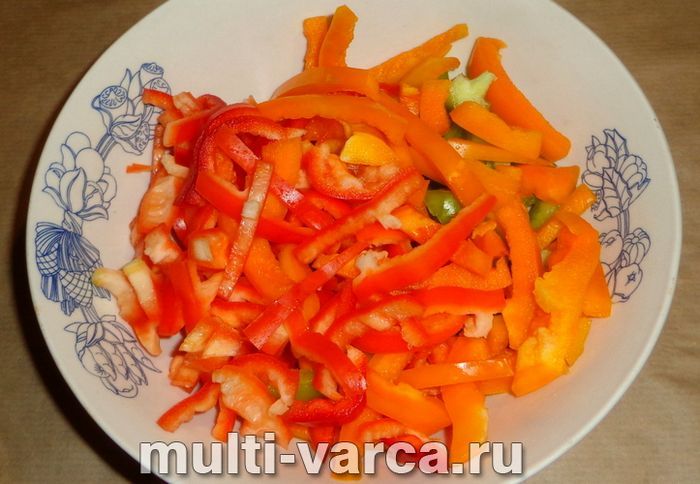 Рагу з перців у мультиварці