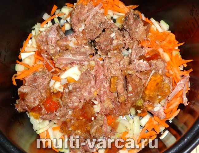 Рис із тушонкою в мультиварці