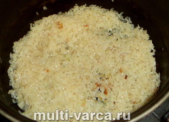 Рис теріякі в мультиварці