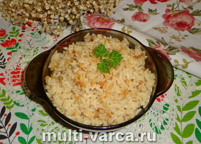 Рис теріякі в мультиварці