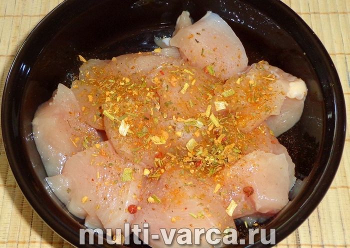 Шашлик із курки в мультиварці