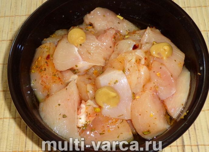 Шашлик із курки в мультиварці
