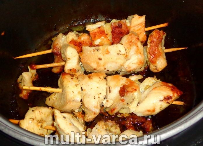 Шашлик із курки в мультиварці