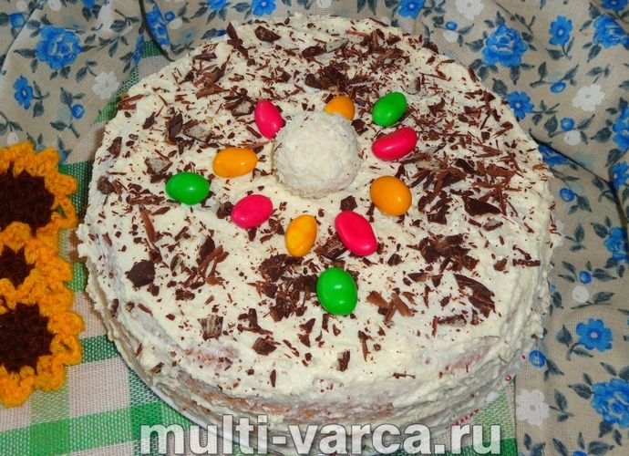 Сирний торт у мультиварці