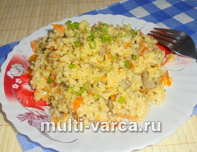 Смачна пшоняна каша з фаршем