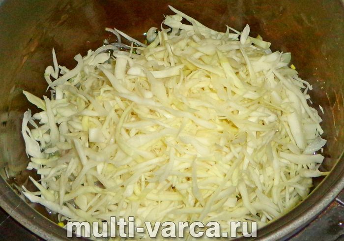 Смажена капуста в мультиварці