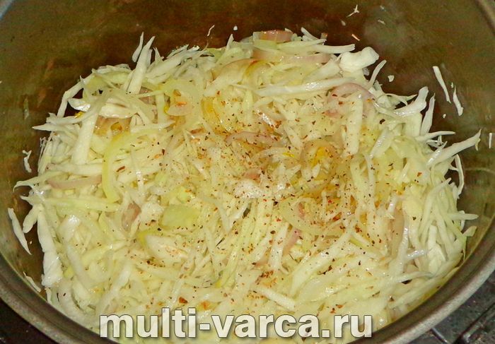 Смажена капуста в мультиварці