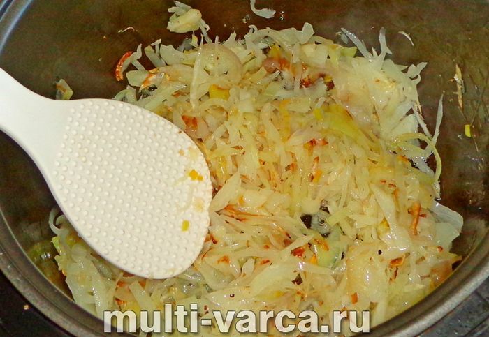 Смажена капуста в мультиварці