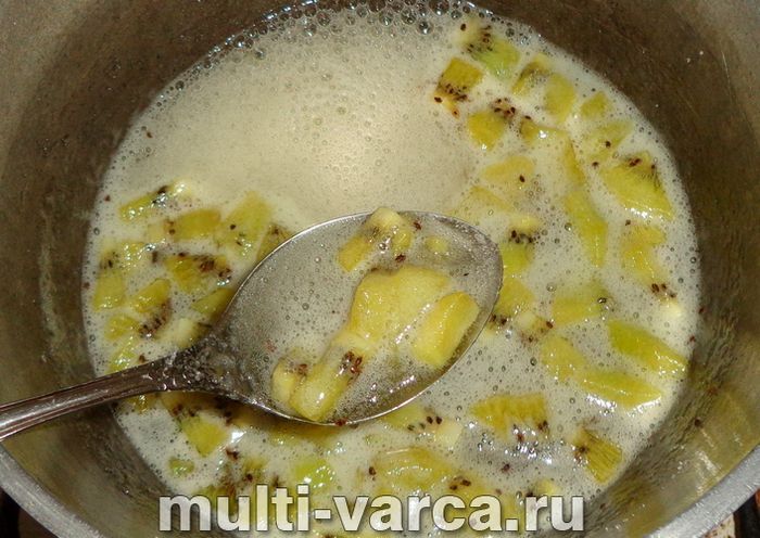 Варення з аґрусу з ківі на зиму