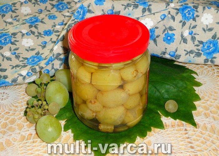 Виноград у сиропі на зиму