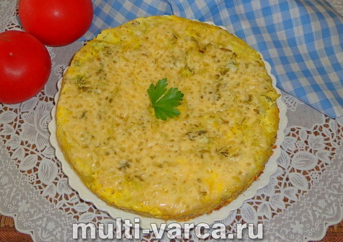 Запіканка з кабачків із фаршем у мультиварці