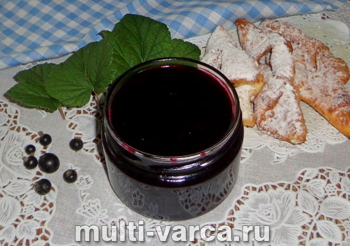 Желе з чорної смородини в мультиварці