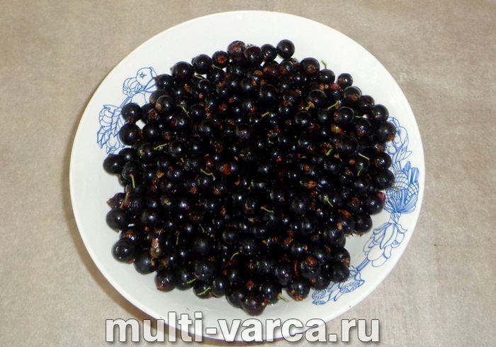 Желе з чорної смородини в мультиварці