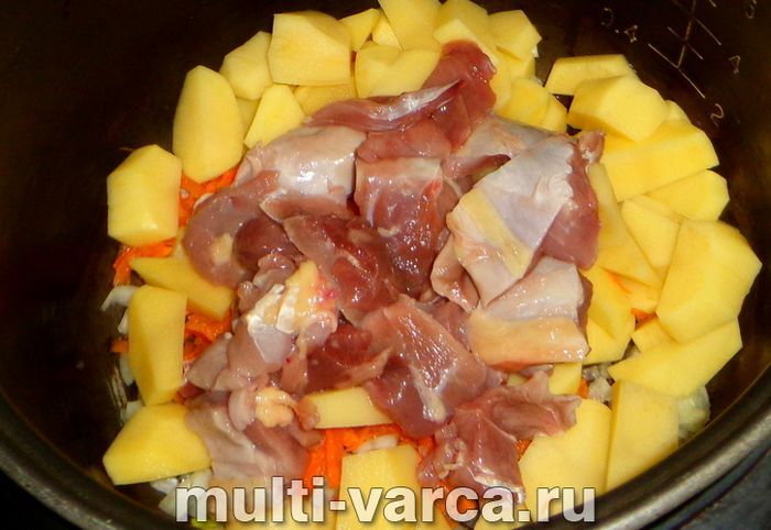 Бігус із куркою в мультиварці