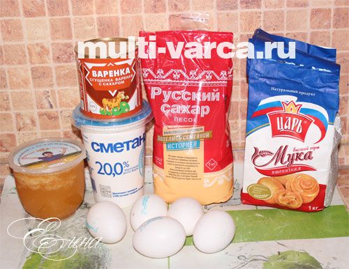 Торт медовий у мультиварці