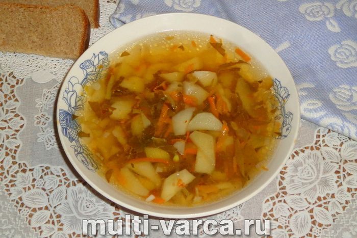 Борщ зі щавлем