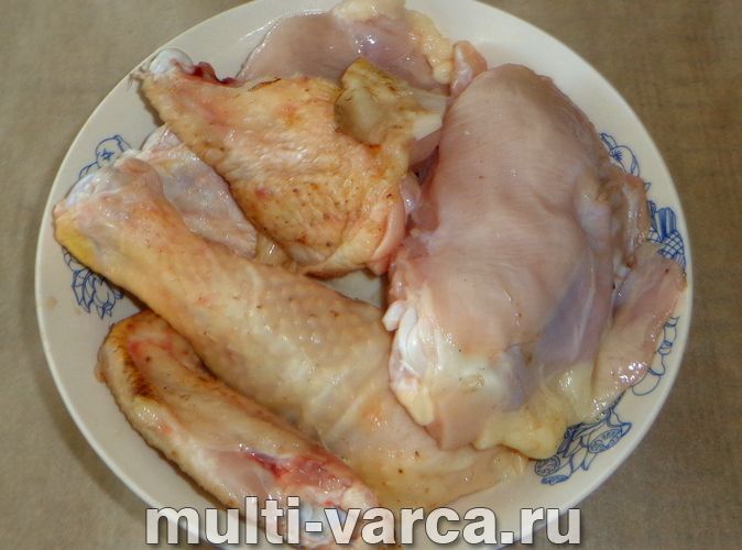 Чахохбілі з томатною пастою в мультиварці