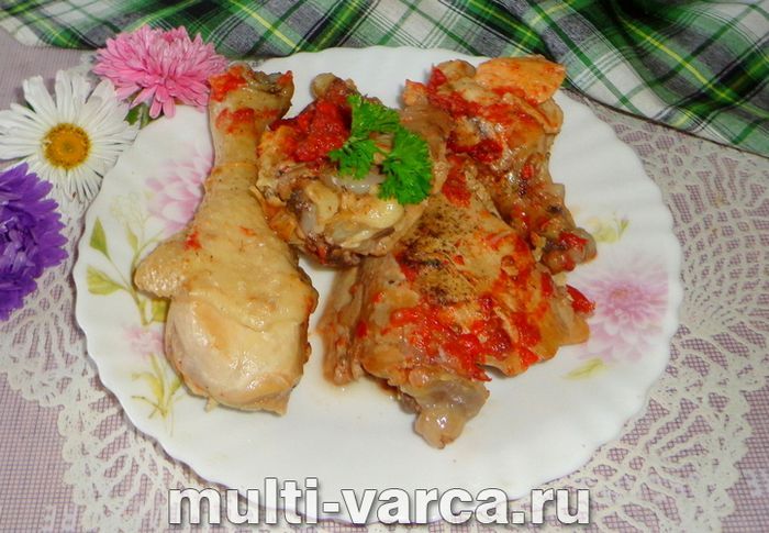 Чахохбілі з томатною пастою в мультиварці