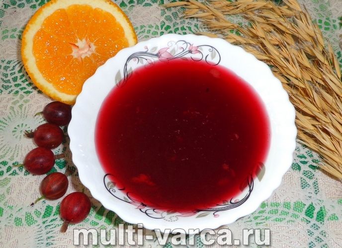 Джем із аґрусу з апельсином на зиму