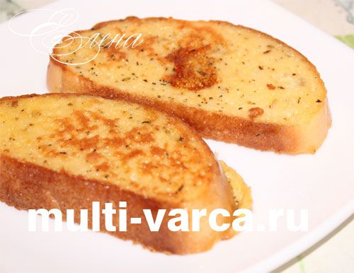Грінки з яйцем у мультиварці