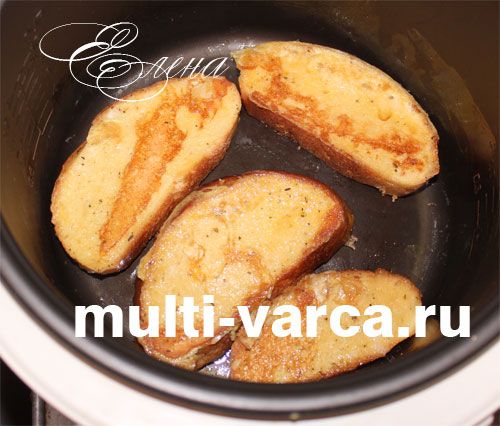 Грінки з яйцем у мультиварці