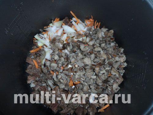 Гуляш із м'ясом і грибами