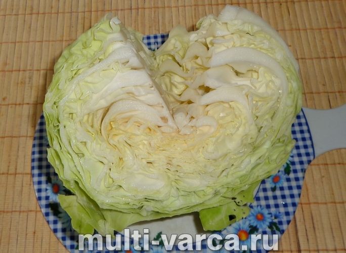 Капуста на зиму шматочками