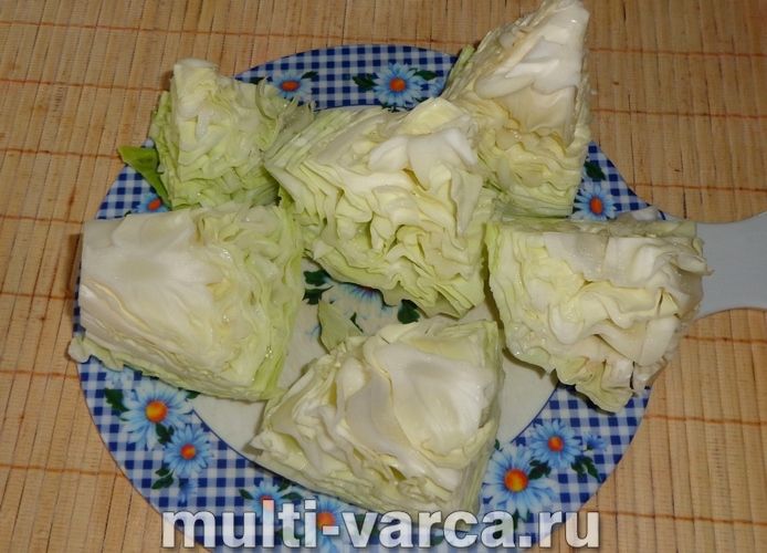 Капуста на зиму шматочками